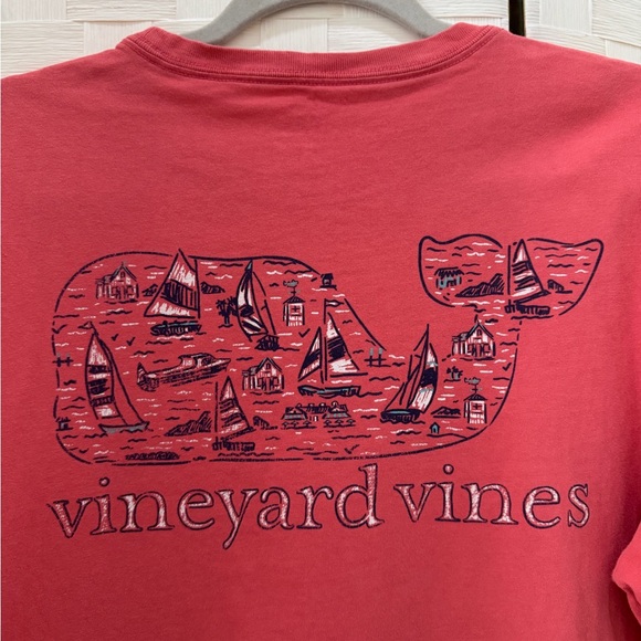 Vineyard Vines Men's Classic Red Tee - Picture 4 of 7